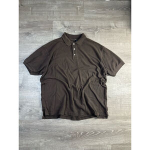 Men's Faced Gap Polo XL Brown Short Sleeve